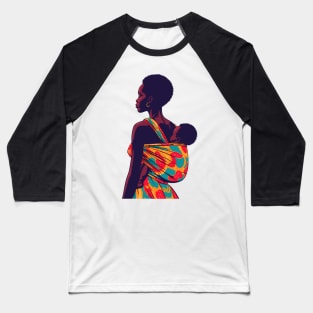 Afrocentric Mother And Baby Baseball T-Shirt